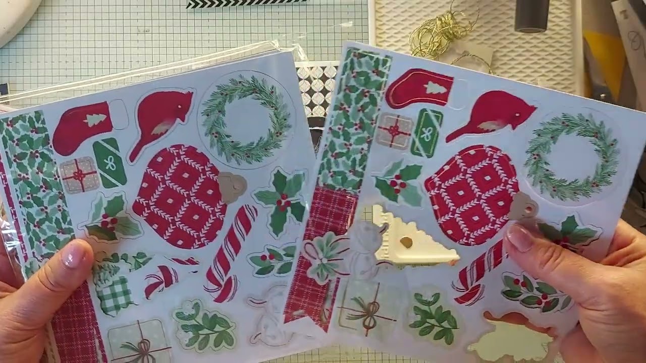 Addictive Tearing Technique on Christmas Cards-make some Christmas cards with me.