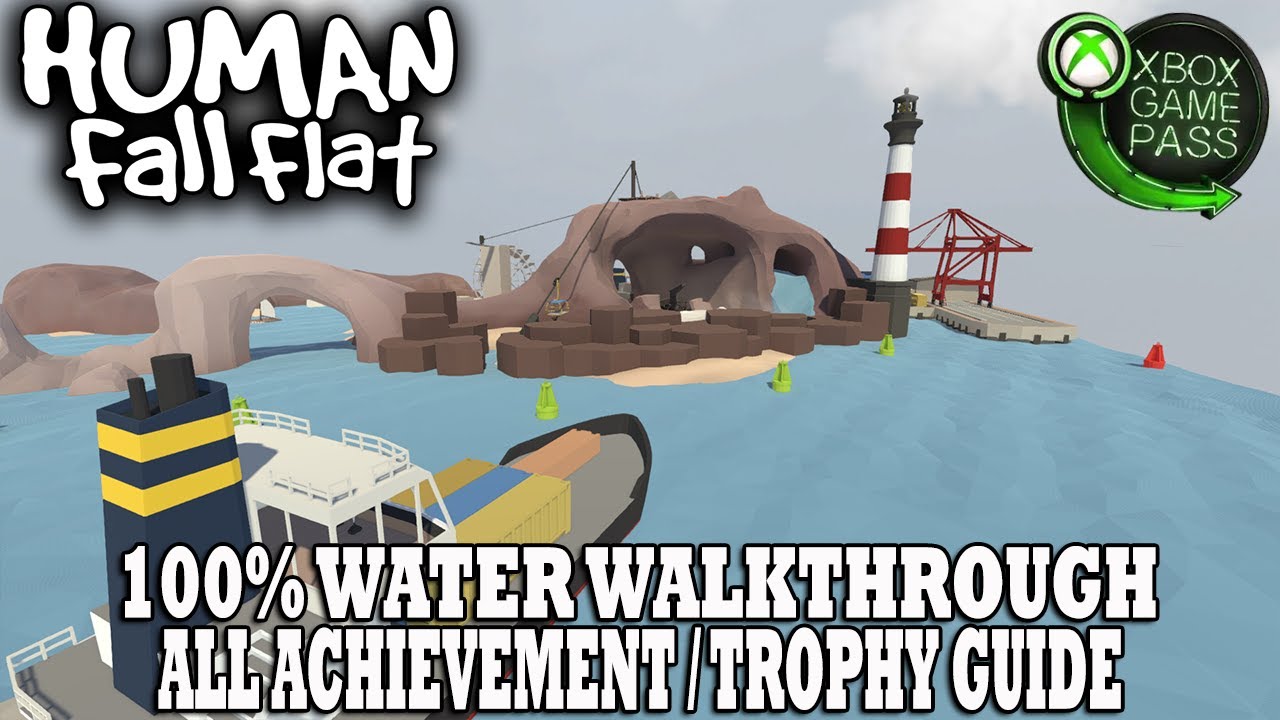 Human Fall Flat Achievement Walkthrough | Level 7 - Water 100% Guide
