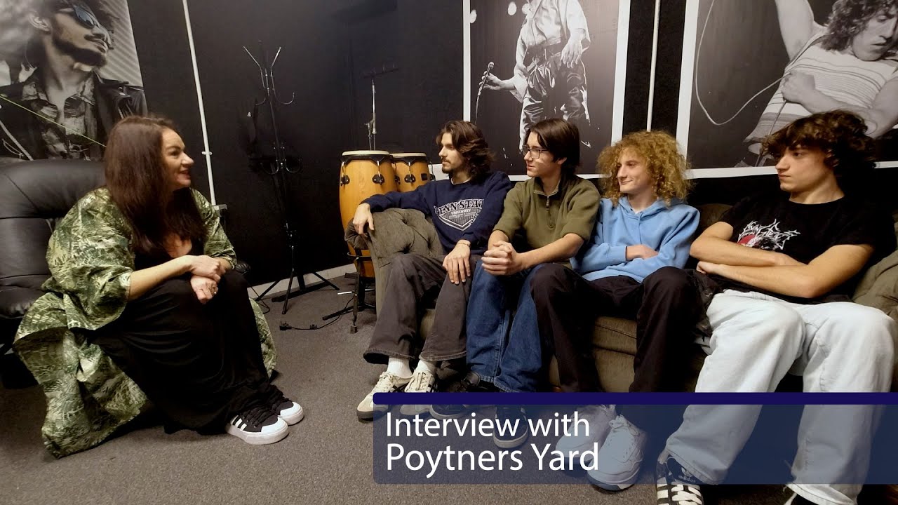 Folkestone Music Town CIC interviewed Poynters Yard a four-piece metal-funk band.