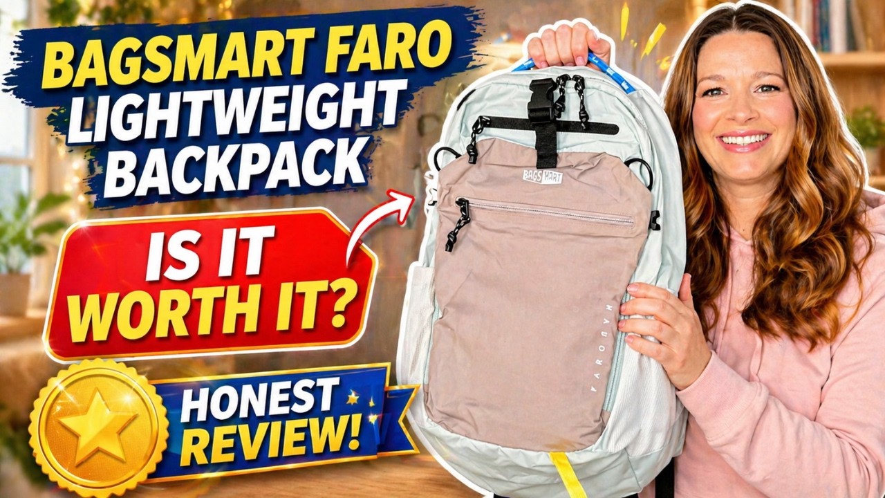I Tested the NEW BAGSMART Faro Backpack… Is It Worth It? | Travel Backpack Review