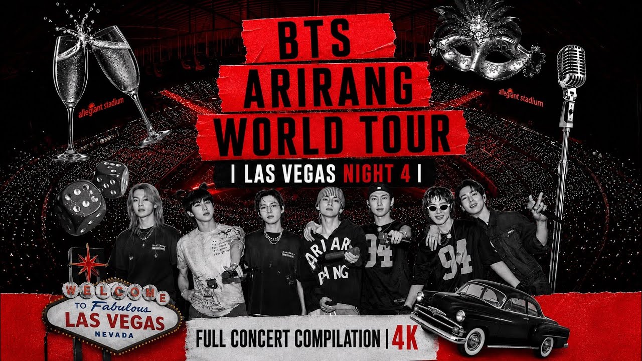 BTS: ARIRANG WORLD TOUR 2026 | LAS VEGAS, NV | NIGHT 4 | Full Concert Compilation | 4K