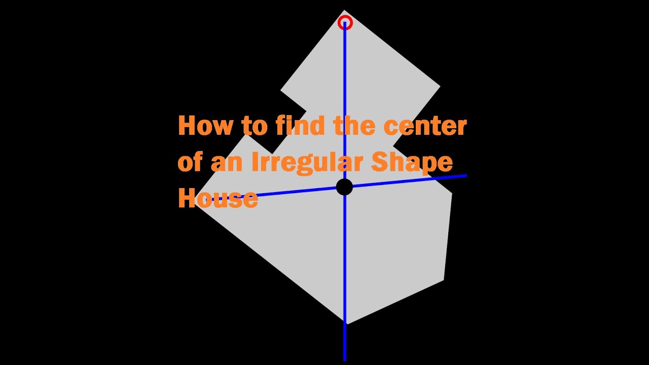 Feng Shui Tips - How to find the Center Point in an Irregular Shape House for Feng Shui Audit