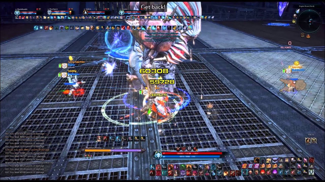 Tera Online - Nightmare Perimos - Under 5 Min - Skycruiser HM - Lanzer PoV