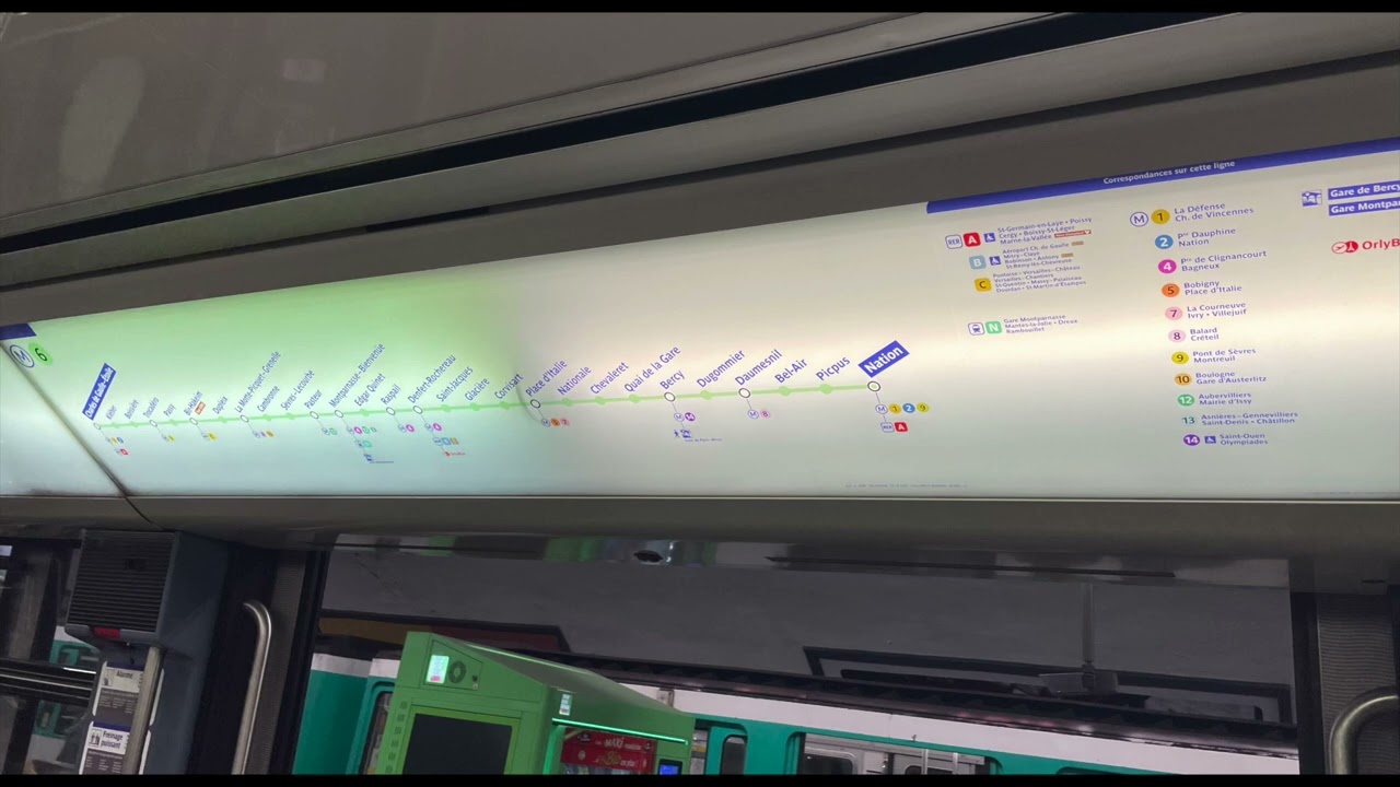 MP89 ligne 6 : Annonces vocales des stations