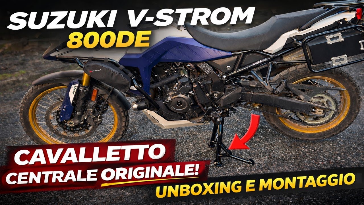 Monto il cavalletto centrale originale Suzuki V-Strom 800 DE SE RE