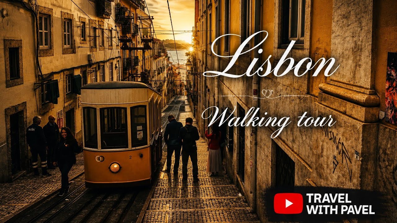 Day in Lisbon Portugal Old town of Lisbon, Belem, 4K with drone shoots - Tour a pie por Lisboa