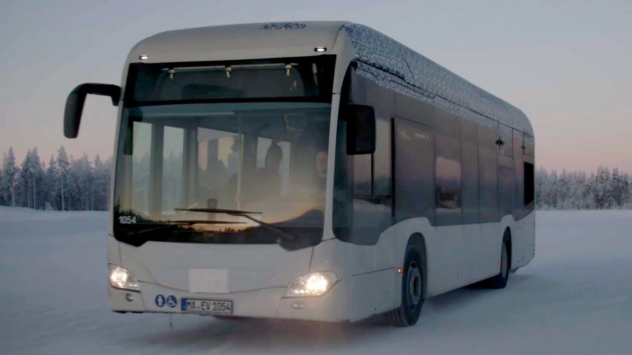 Full Electric Mercedes-Benz Citaro - Winter Testing