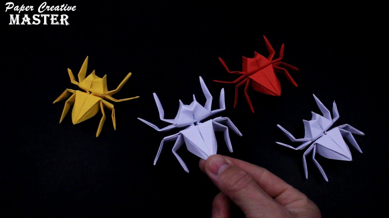 🕷️ Origami spider. How to make a spider out of paper