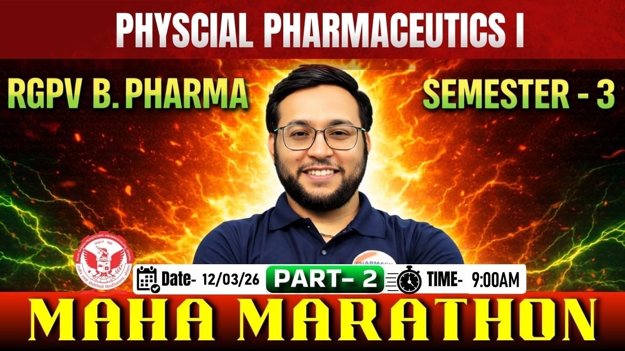 Physical Pharmaceutics I I RGPV Semester - 3 | B.Pharm  Exam Special Session #analysis #sem1