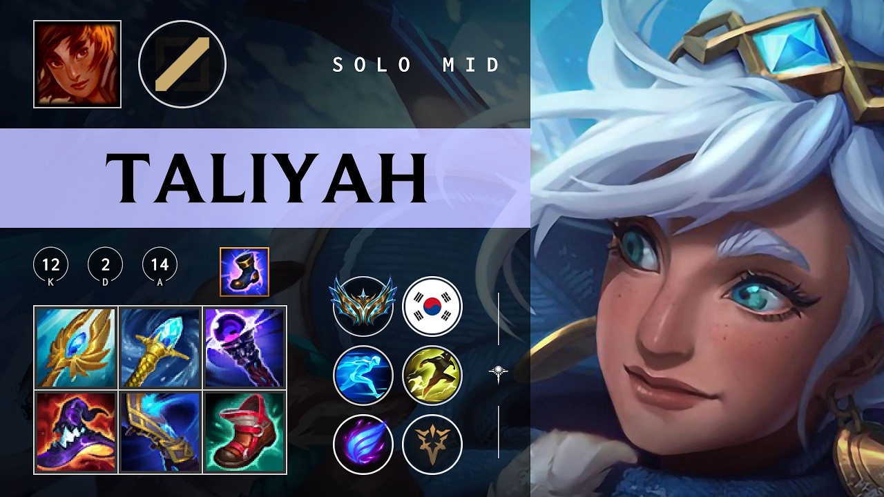 Taliyah Mid vs Azir - KR Challenger Patch 26.06