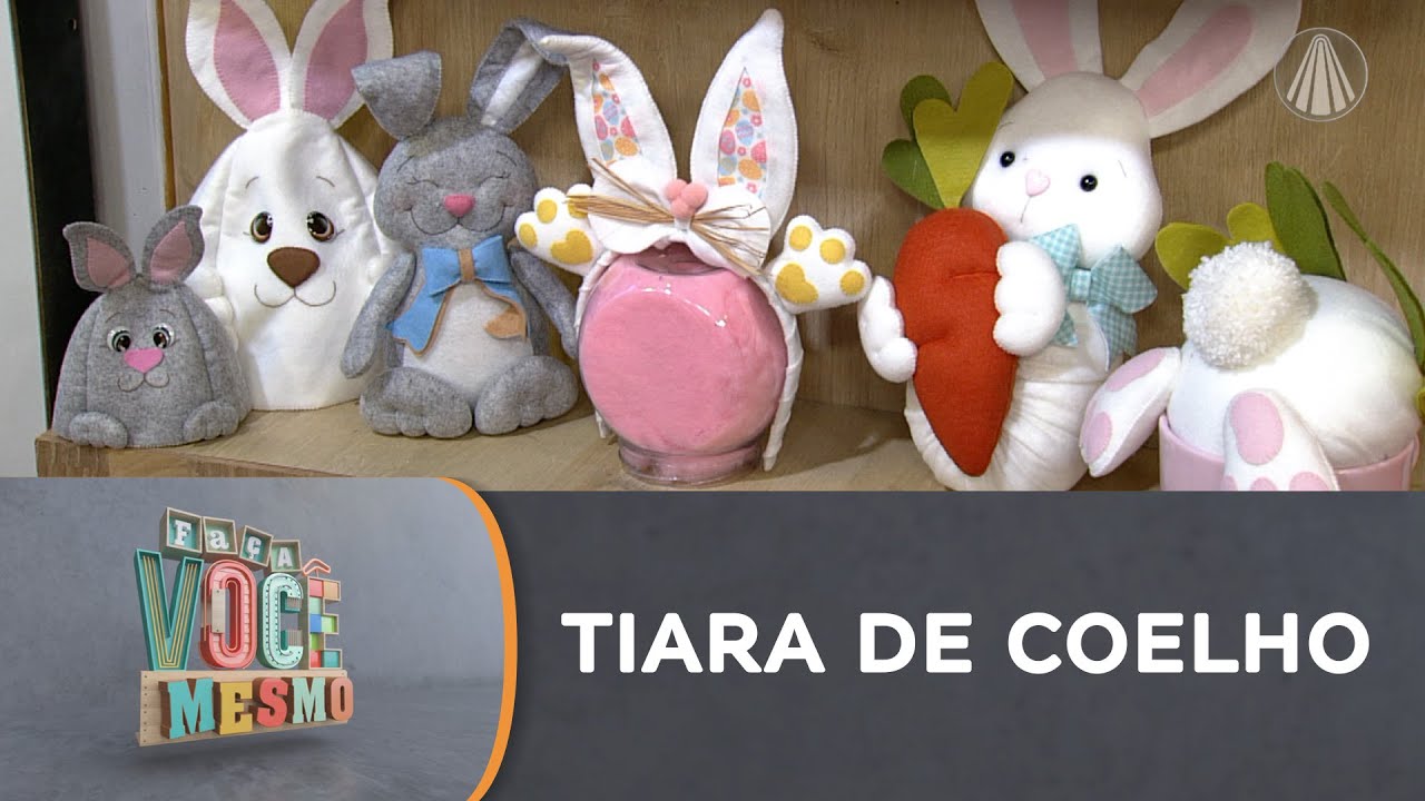 Tiara de coelhinho em feltro para as crianças | PÁSCOA