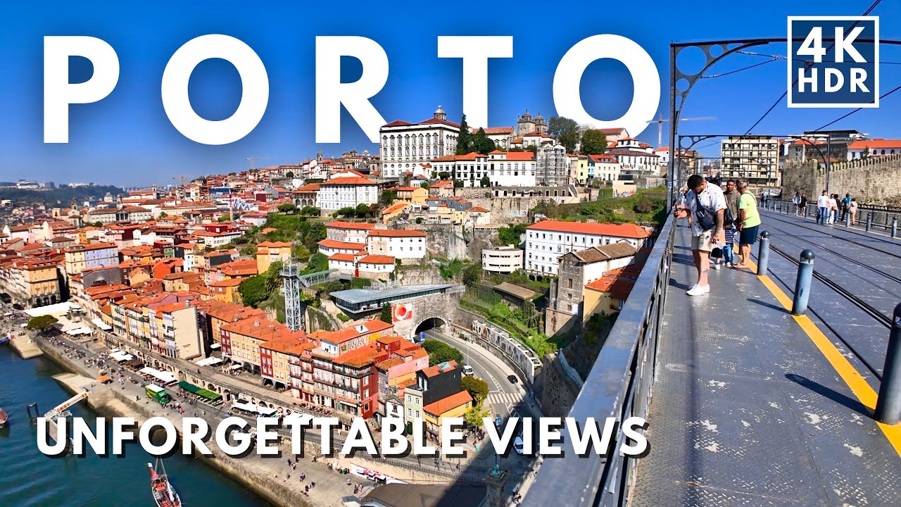 Porto Portugal 4K HDR | Stunning Views from Dom Lu&iacute;s I Bridge & Jardim do Morro