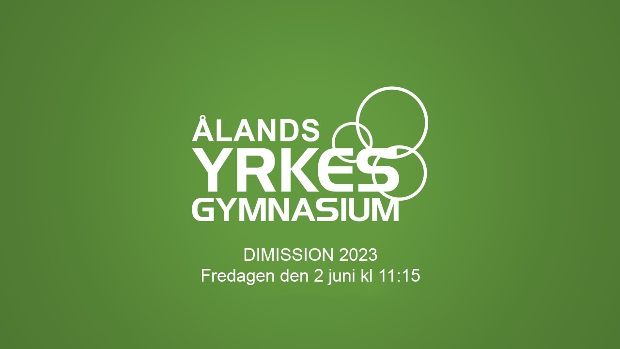 Ålands yrkesgymnasiums dimission 2023