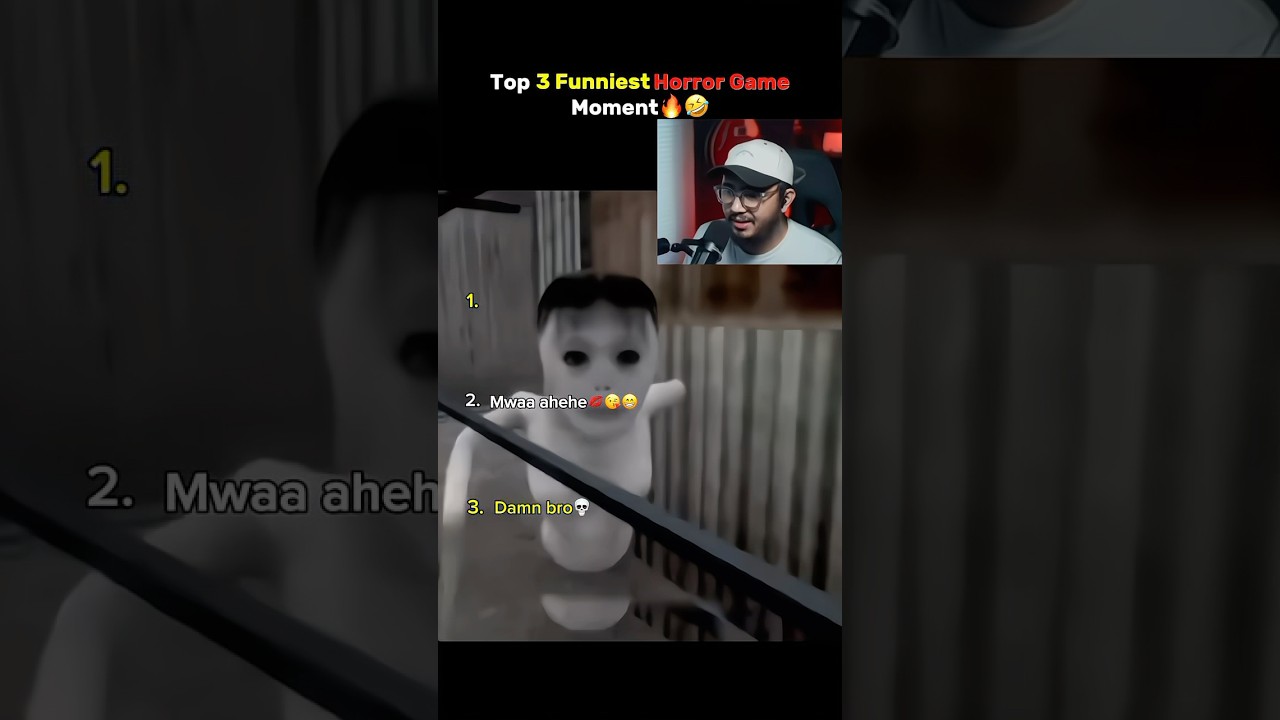 Top 3 Funniest Horror Game Moment (Bro keeps kissing it so gross🤮) #horrorgame #funnygame #scary