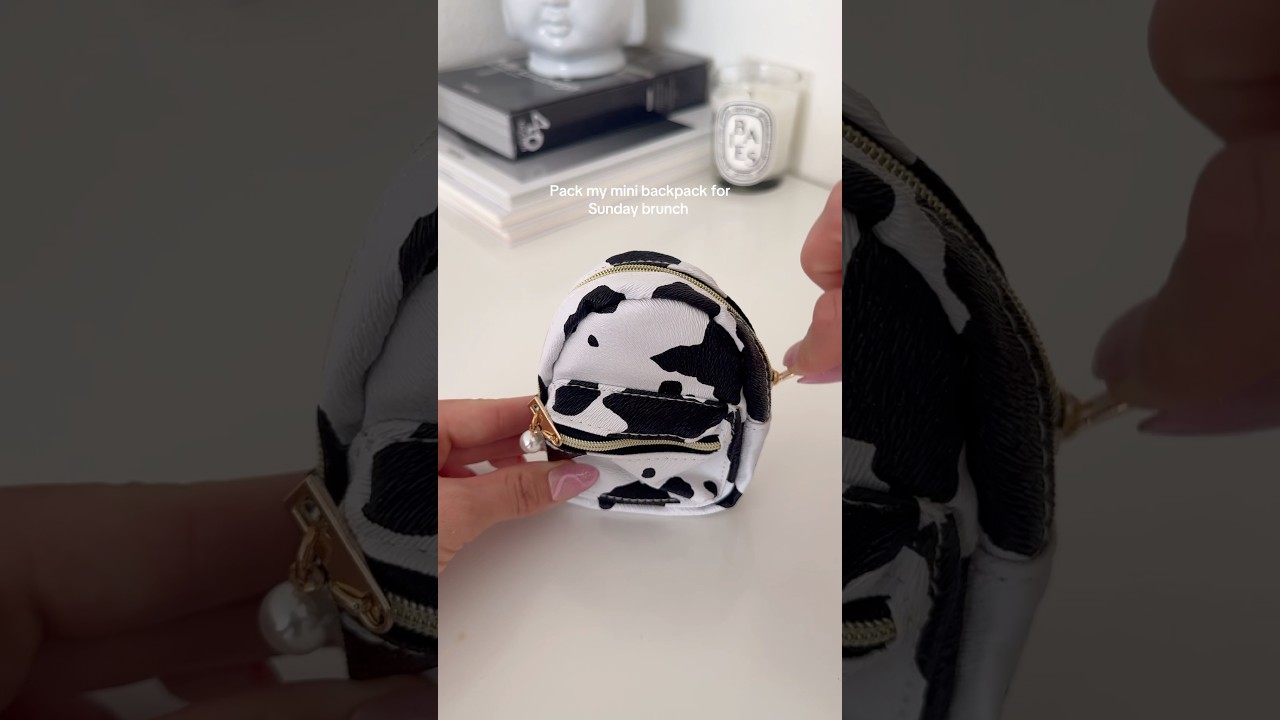 Mini backpack #minimakeup #minibackpack #beautyproducts #makeup #makeuptips #traveltips #short #asmr