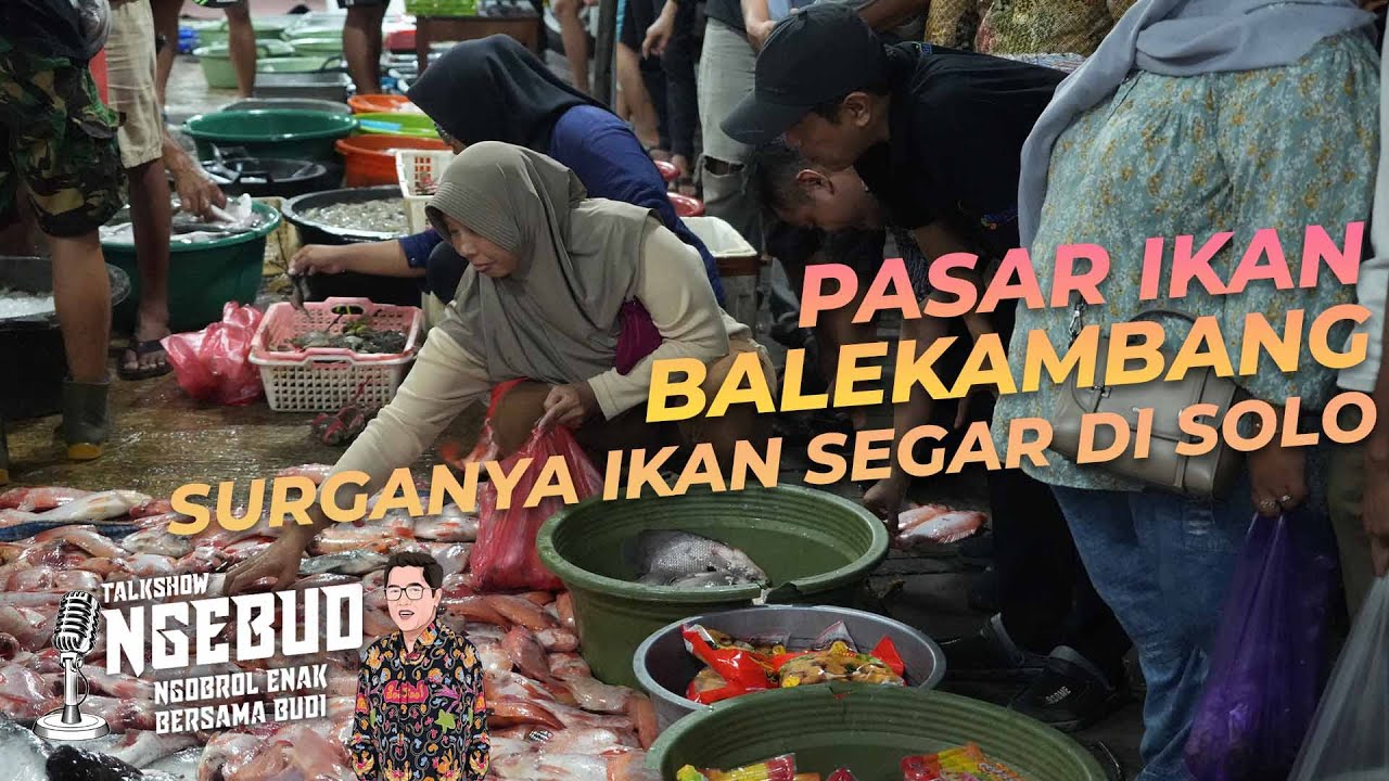 Ikan Segar Malam Hari di Pasar Balekambang Solo
