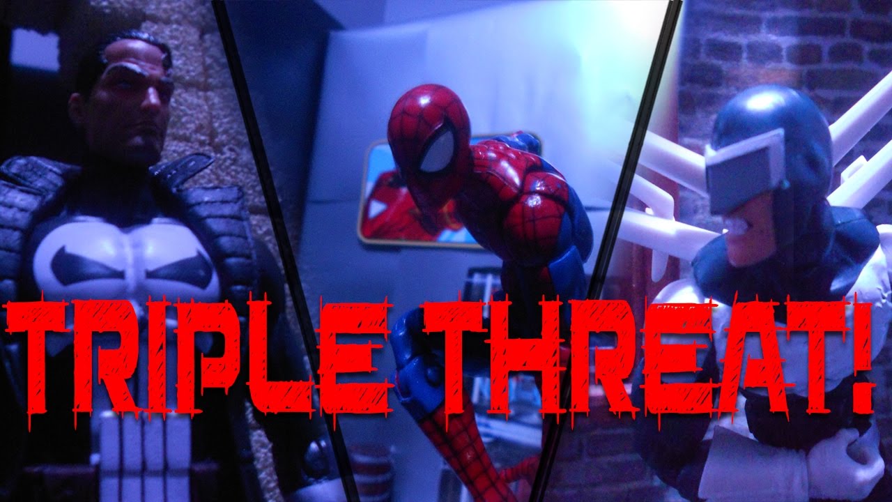 Spider-man Vs Punisher vs Boomerang Stop Motion Fight
