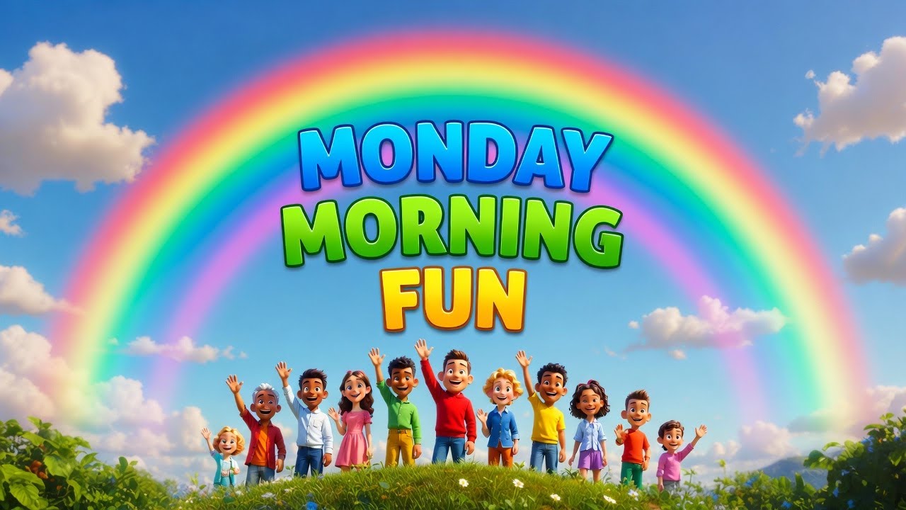 🎵 Monday Morning Fun 🎵, nursery rhymes, english learning, fun learning for kids,