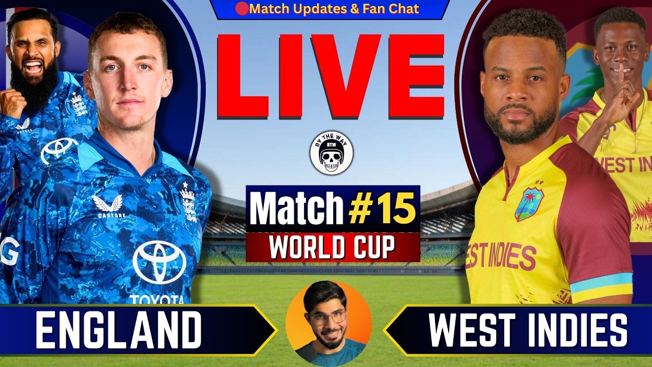 🔴ENG vs WI, 15th T20 | Live Cricket match | England vs West indies Live Score & Update | by Shahid