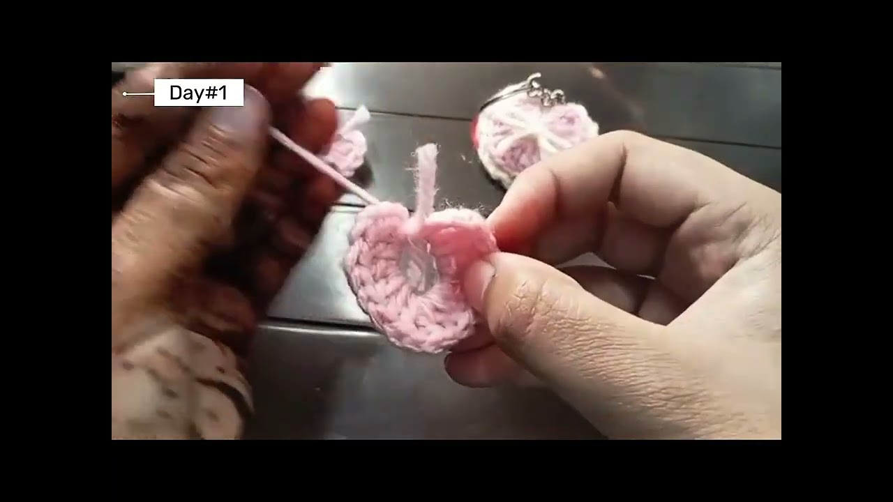 Heart Keychain Series – Part 1 Cute heart keychain ❤️subscribe for more handmade keychain series 💫