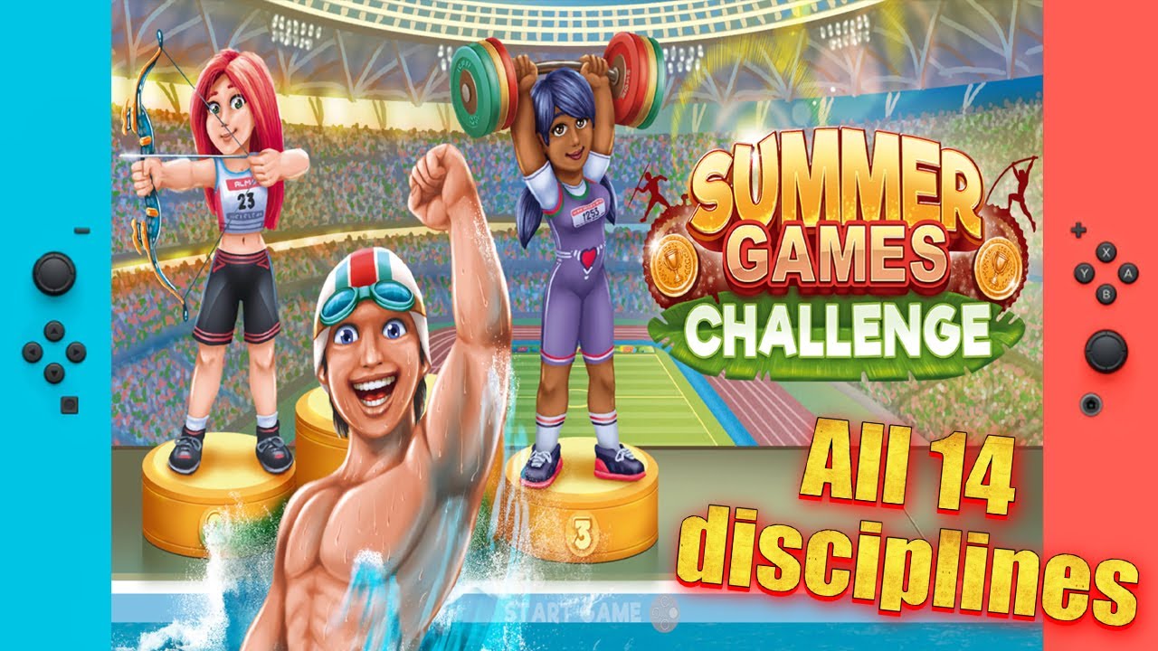 Summer Games Challenge - All 14 diverse disciplines Gameplay | Nintendo Switch 4K