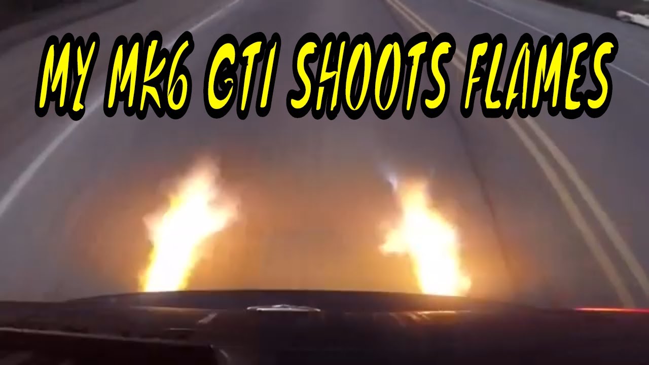 Testing Pops and Bangs Tune with Flames on the German Elite Tuning VW MK6 GTI