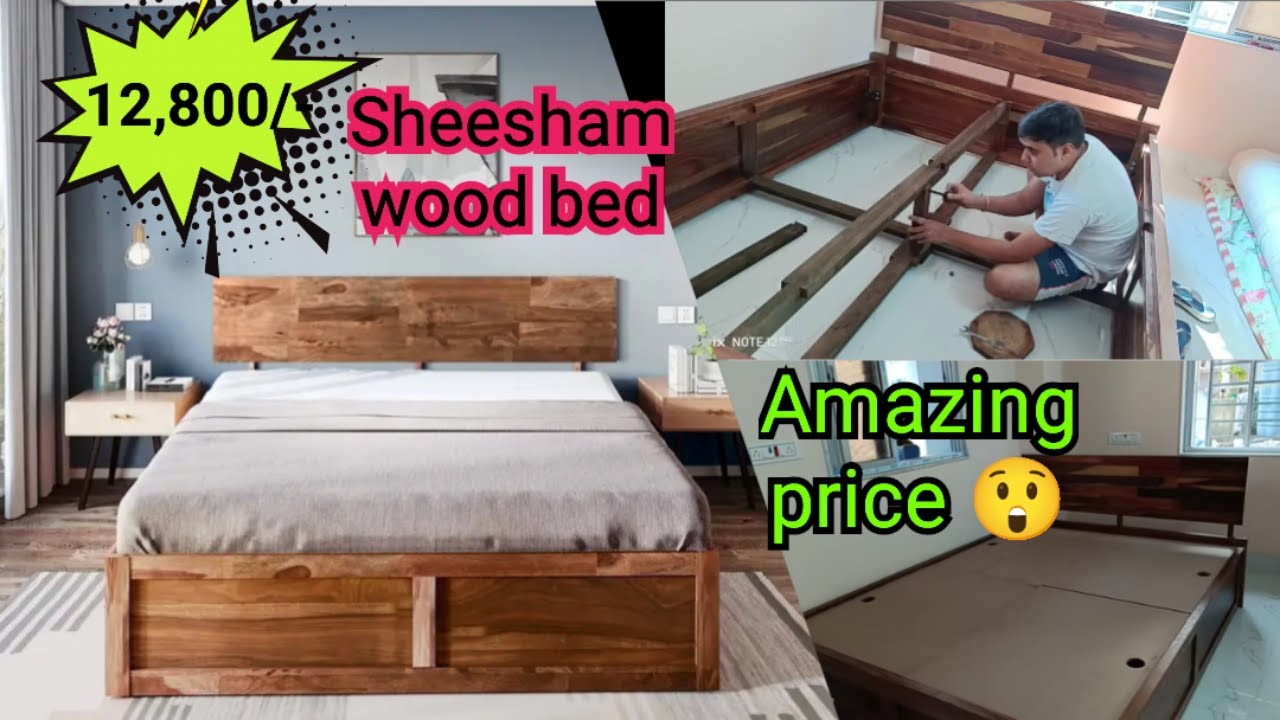 Flipkart Perfect Home Rosewood(Sheesham) Solid wood queen Box Bed Review and DIY #youtubevideo