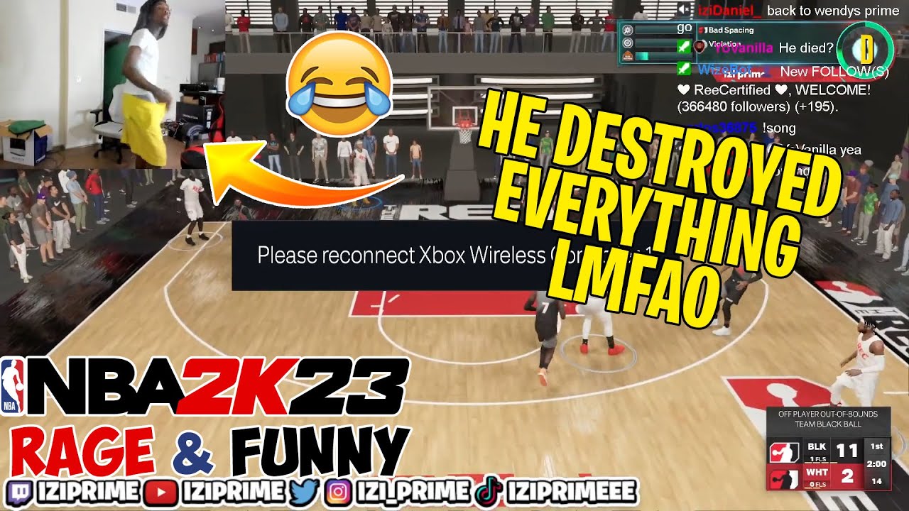 NBA 2K23 Rage and Funny Clips #2 (HE DESTROYED EVERYTHING LMAO)