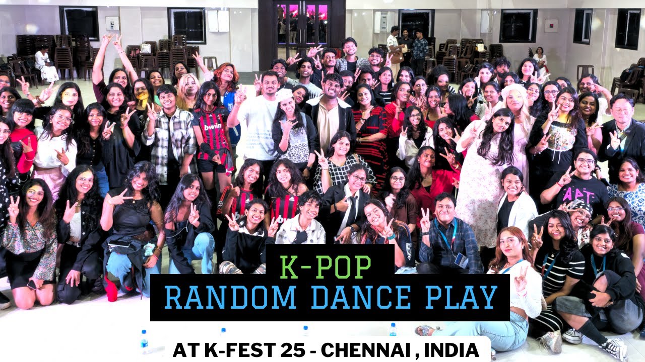 K-pop random dance play at K-fest 25 -  Chennai - India