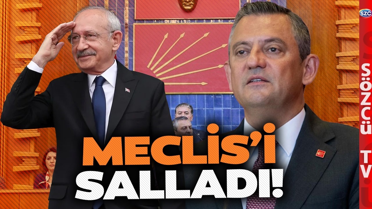 CHP Grup Toplantısında 'Kurultay' Sloganları! &Ouml;zg&uuml;r &Ouml;zel Kılı&ccedil;daroğlu'nun Oyununu Bozdu