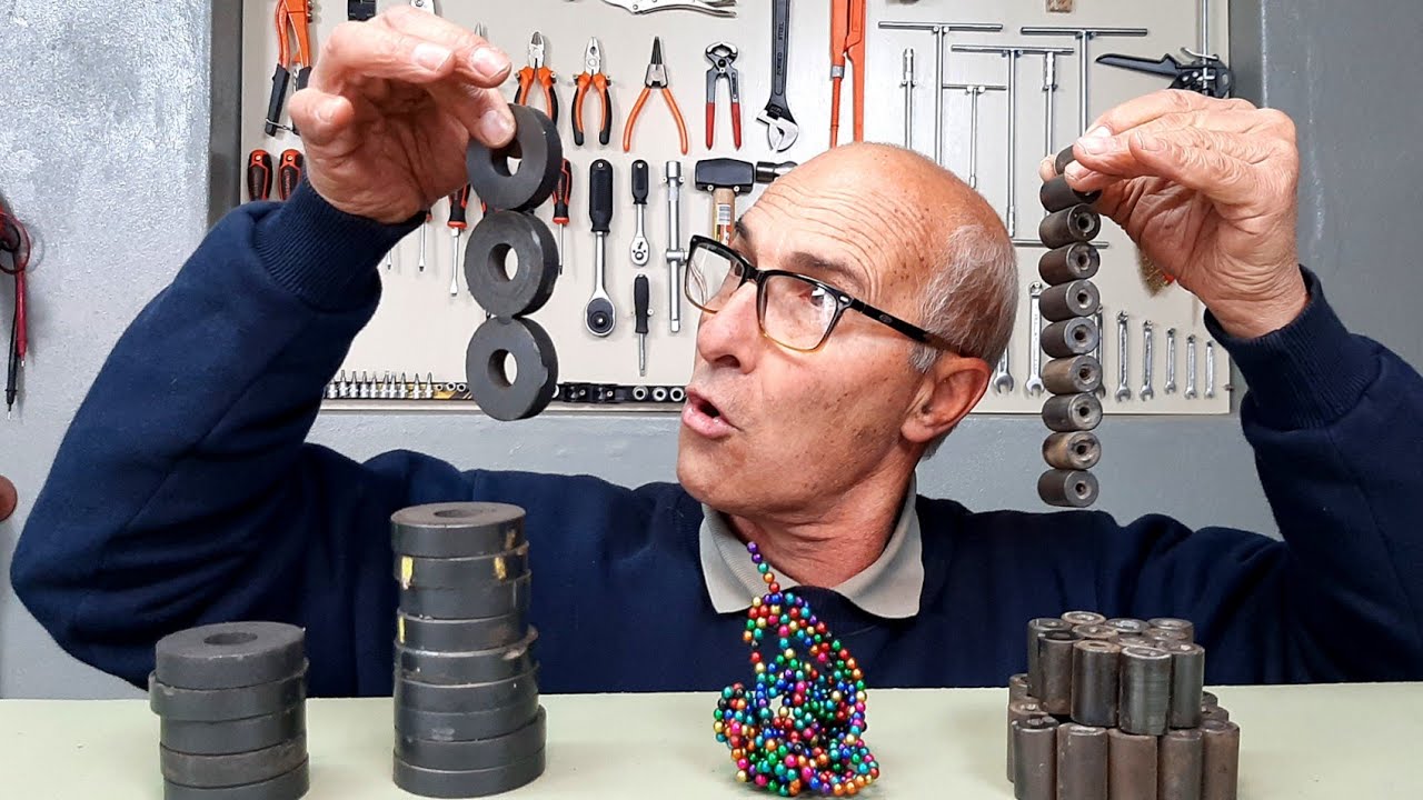 Cual es el IMAN MAS POTENTE? Neodimio Vs. Cerámica 🧲