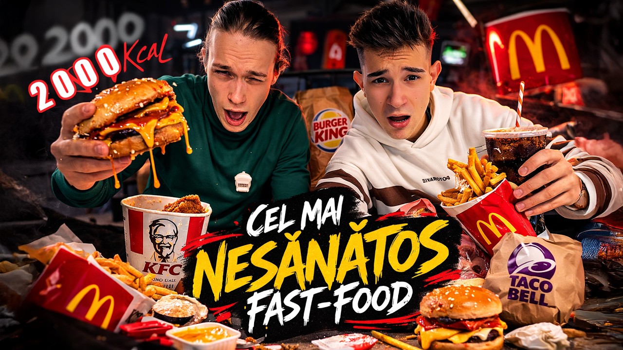 Am testat cele mai NESĂNĂTOASE produse de la fast-food!