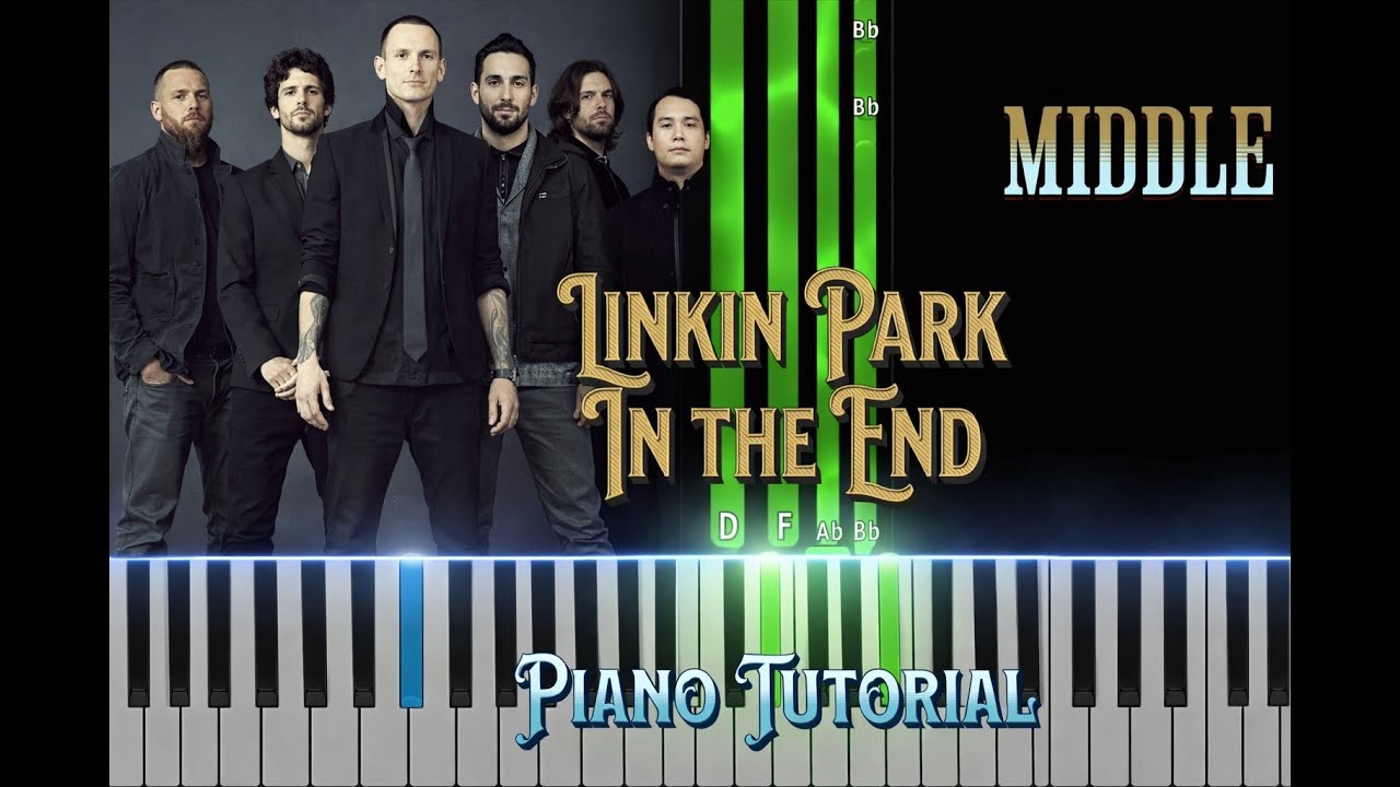 In the end   Linkin Park Middle Piano Tutorial
