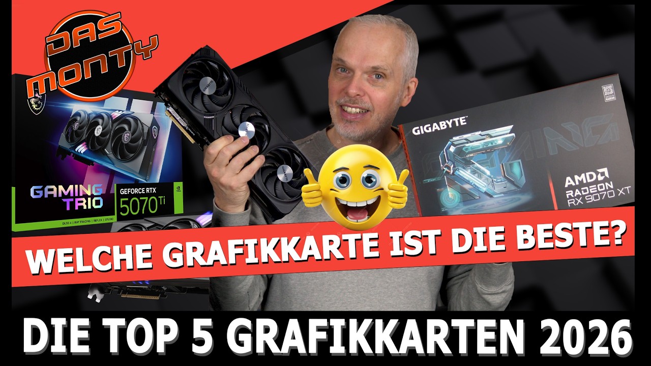 Die 5 besten Gaming-Grafikkarten 2026  | AMD Radeon vs Nvidia GeForce | DasMonty