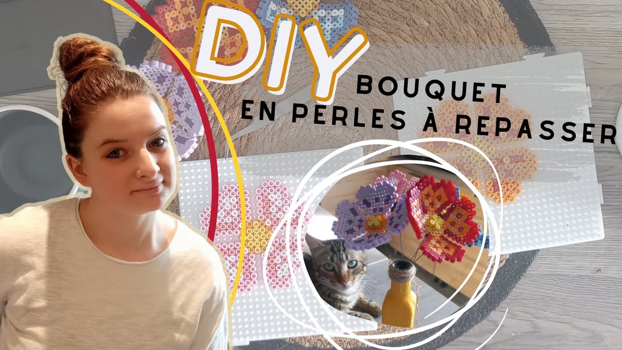 Bouquet en perles à repasser HAMA - Première partie