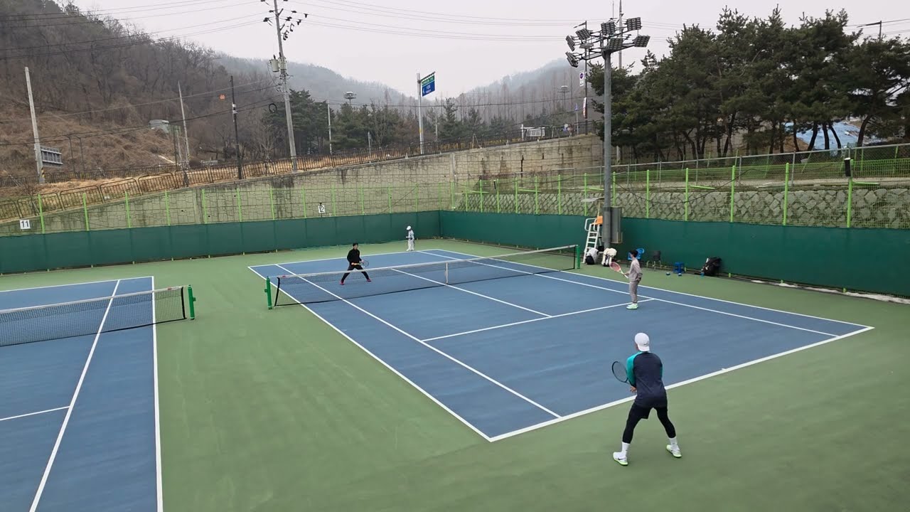🎾2월의 어느날, 응용미술과 형들과 즐거운 테니스 1