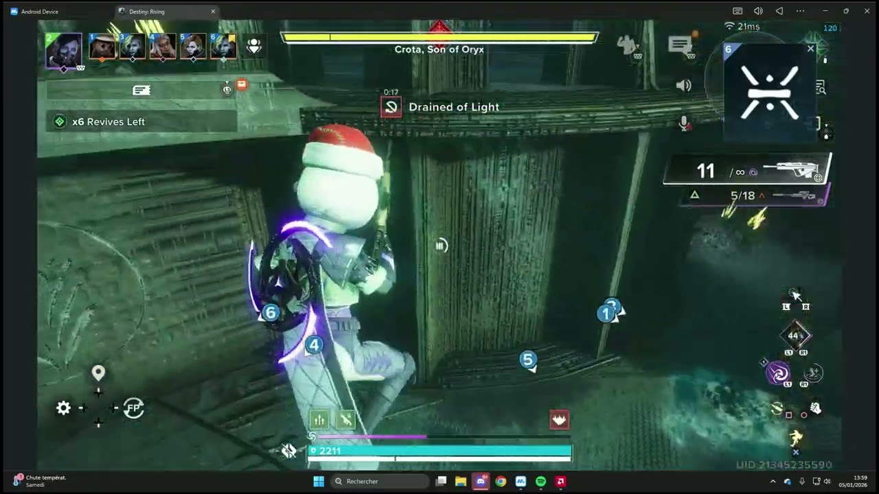 CONTEST raid  - Destiny Rising - ONE PHASE CROTA trash gameplay another calamity