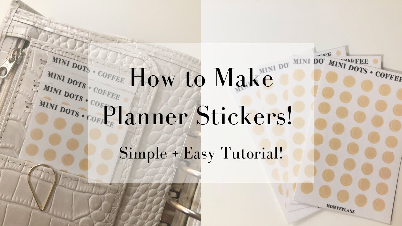 Planner Dot Sticker Tutorial | How to make stickers on Cricut Explore Air 2