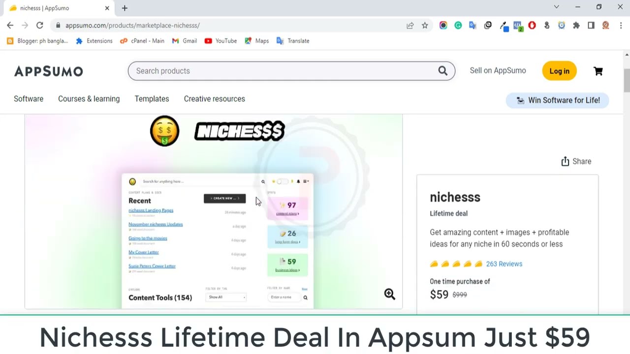 Nichesss Appsumo Lifetime Deal And Full Review