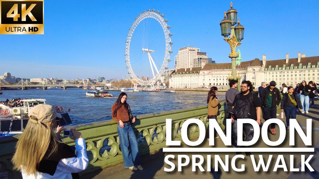 Londoners Bask In 19°C Tenperatures On WARMEST Day Of The Year So Far!! ☀️ | LONDON SPRING WALK [4K]