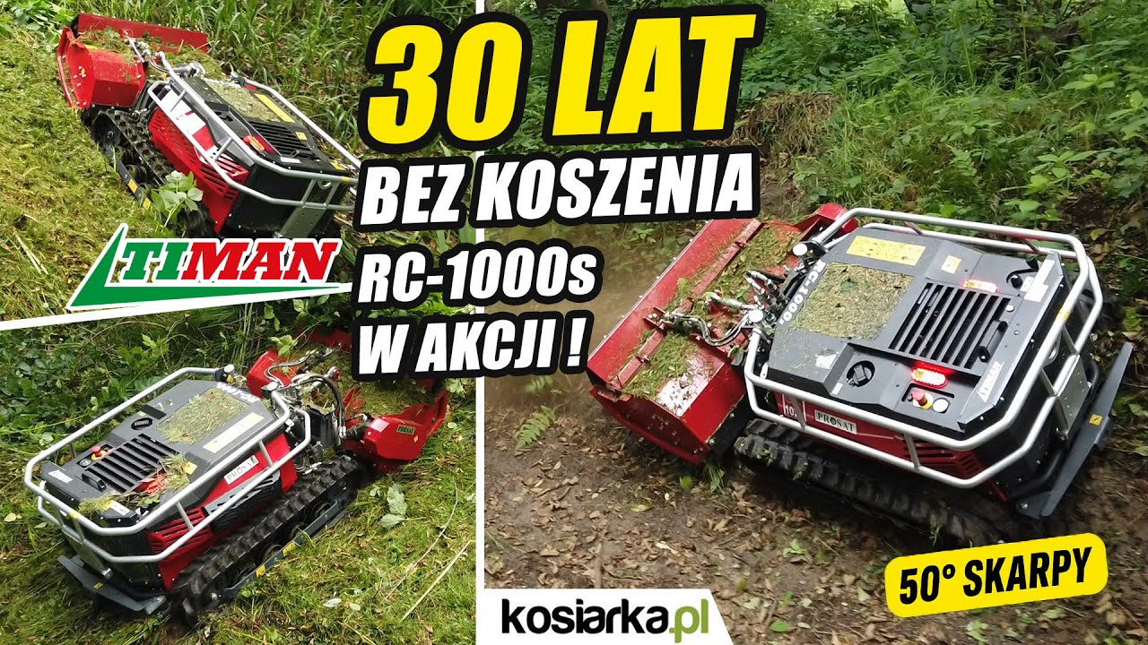 30 Lat Nie Koszona Trawa Nieużytki w Lesie - TIMAN RC-1000s w Akcji!