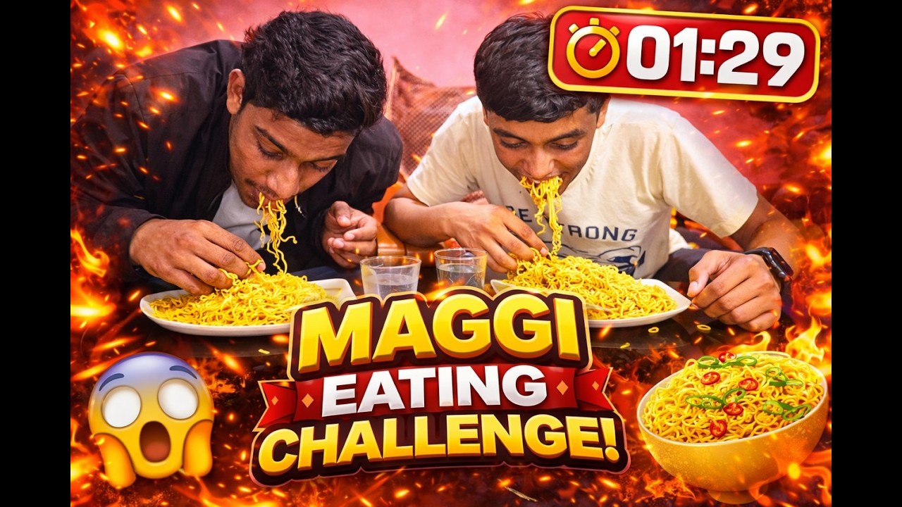 maggi eating challenge #vlog #food #foodie #indianfood #yummy #challenge #foodchallenge #maggi #new
