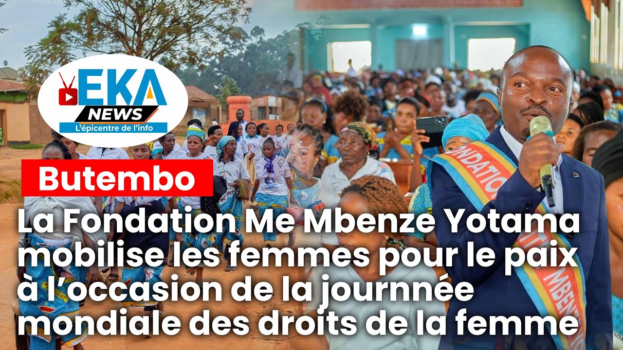La Fondation Me Mbenze Yotama mobilise les femmes pour le paix à l'occasion de la journnée la femme