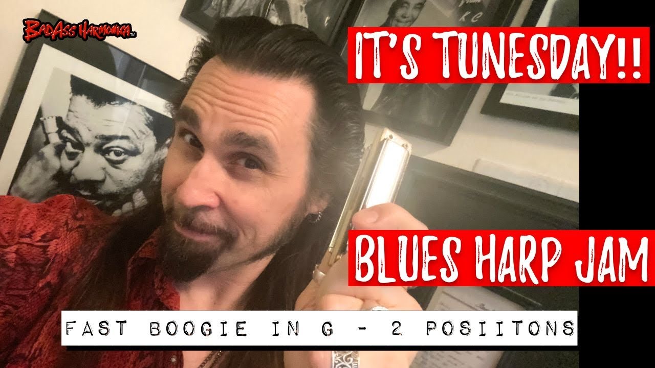 How To Not Suck at a G Harmonica Boogie - Blues Harp Boogie in Key of G -  Tunesday 43