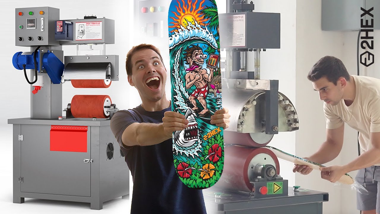 Printing Your First Skateboard Deck • Skateboard Transfer Machine