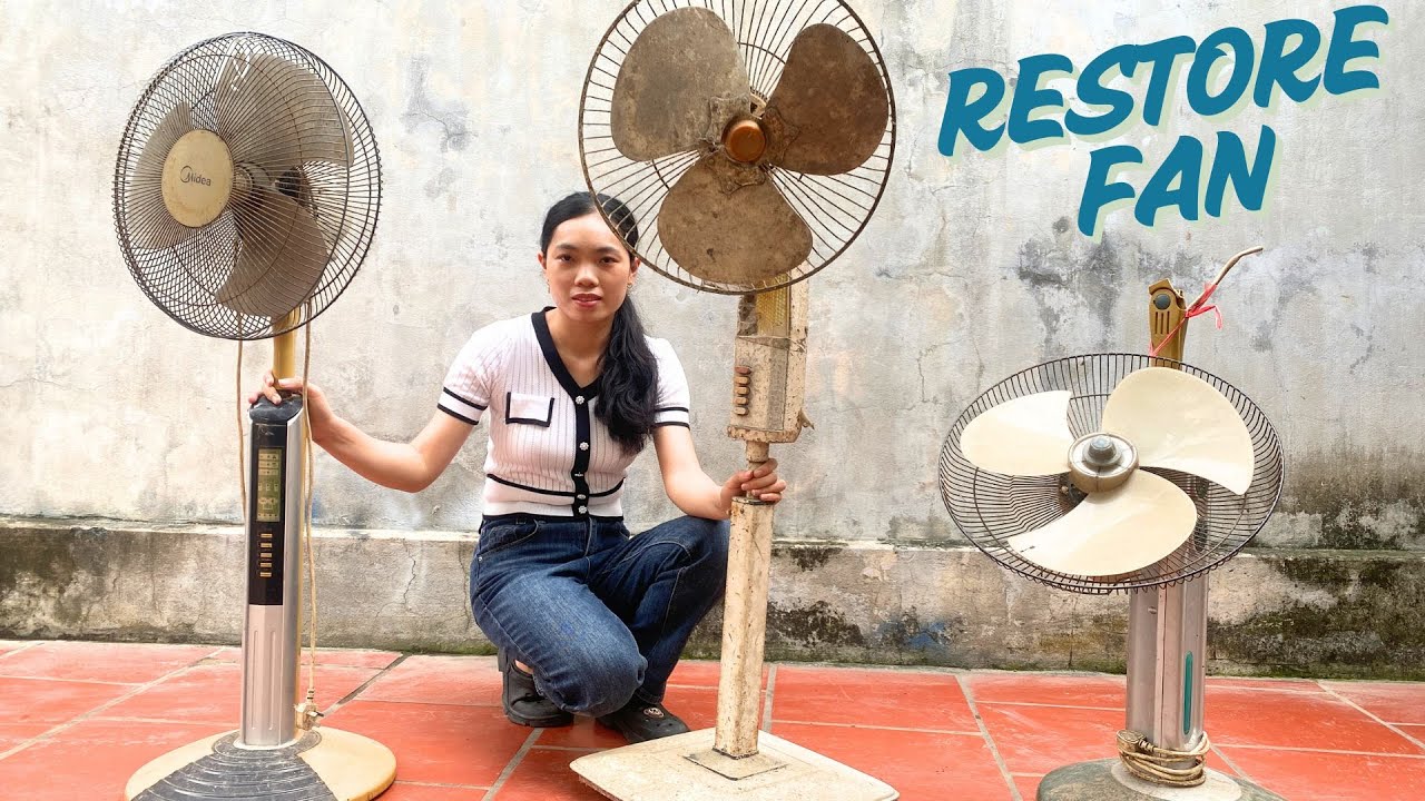 Resration Fan - Restoration Antique Fan Old And Rusty - Restore Heavy Rusted Tree Fan