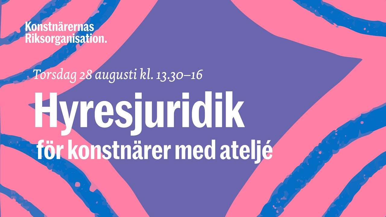 Hyresjuridik för konstnärer med ateljé