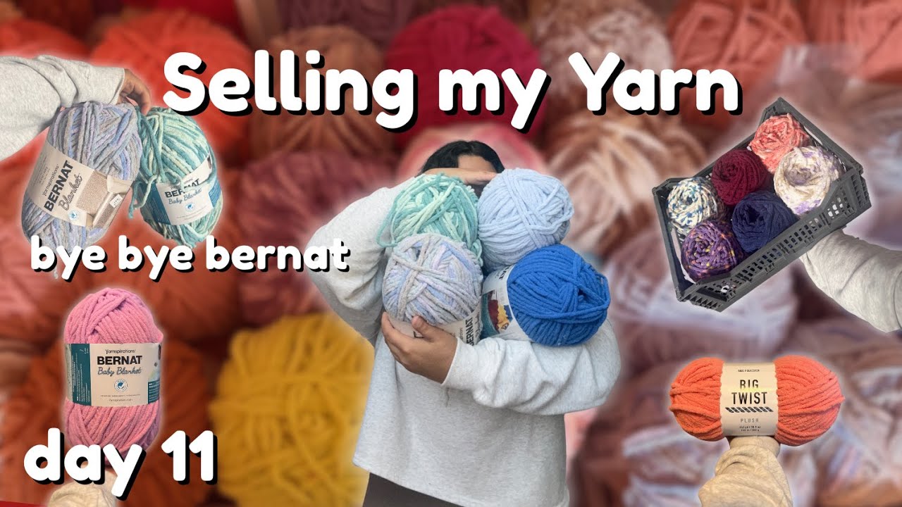 Избавляюсь от запасов пряжи и продаю её 🧶😭 | День 11
