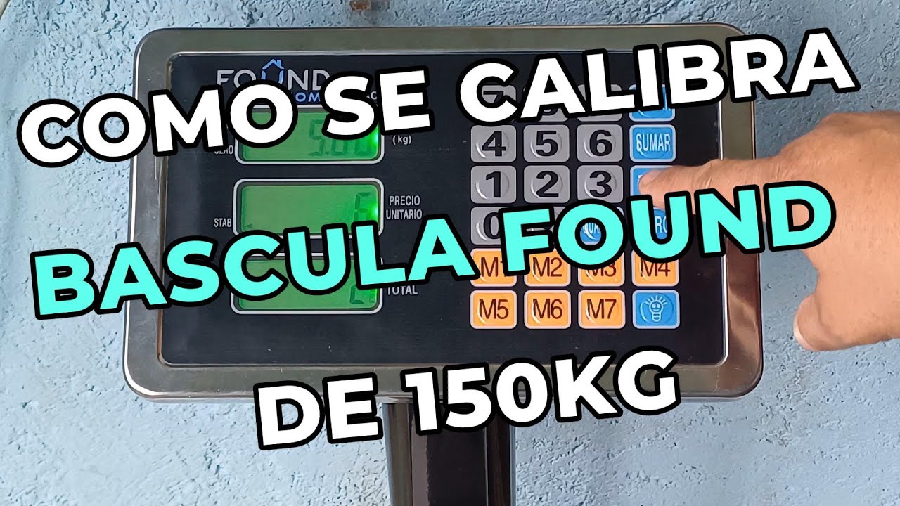 Calibración Bascula Found De 150Kg | Como se calibra/Ajusta