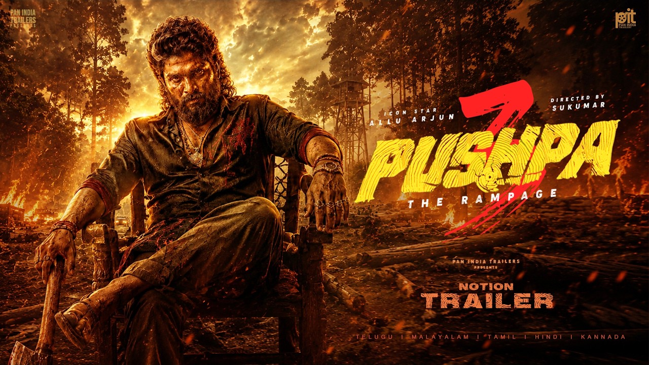 PUSHPA 3 : The Rampage - Notion Trailer | Allu Arjun | Rashmika | Sukumar | Vijay Deverakonda | PIT